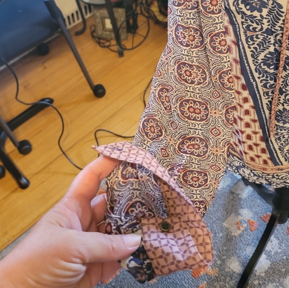 American Rag Egret Combo Lace-Up Shirt! - Picture 11 of 12